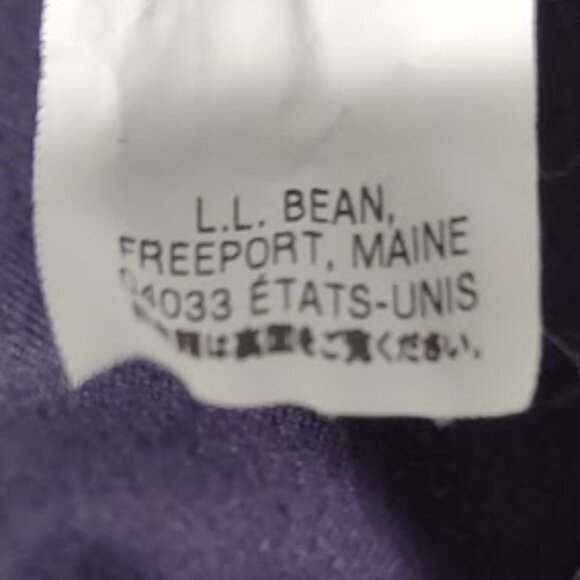 L.L. BEAN, PURPLE FULL ZIP HOODIE KANGAROO FRONT POCKETS ONE SHOULDER POCKET S - Picture 11 of 12